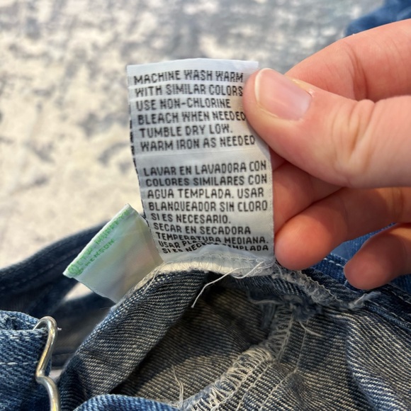 Rare Vintage 90s Cookie Monster Denim Overalls Sesame Street Y2K sz 4T Nostalgia - Picture 10 of 10